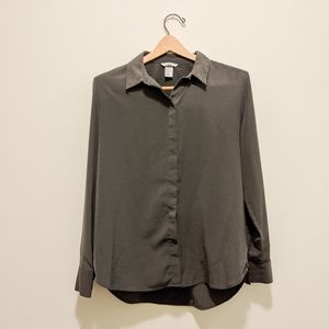 H&M Olive Button Down